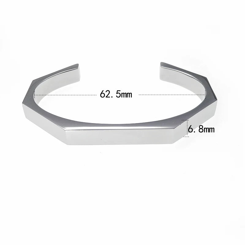 Hexagon Cuff Bangle